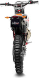 Terminale Di Scarico Con Omologazione Suono X-Fight Carbonio Fondello Acciaio - Leovince Compatibile Con Beta Rr 50 Enduro - Sport (2021-2022)