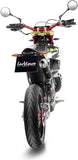 Terminale Di Scarico Con Omologazione Suono X-Fight Acciaio Nero Fondello Acciaio - Leovince Compatibile Con Fantic Motor Xe 50 Performance (2021-2024)