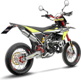 Terminale Di Scarico Con Omologazione Suono X-Fight Acciaio Fondello Acciaio - Leovince Compatibile Con Fantic Motor Xe 50 Performance (2021-2024)