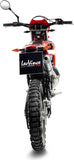 Terminale Di Scarico Con Omologazione Suono X-Fight Acciaio Fondello Acciaio - Leovince Compatibile Con Beta Rr 50 Enduro - Sport (2023-2024)