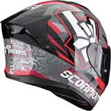 Full-Face Motorcycle Helmet Scorpion Exo Exo-530 Air Polycarbonate Grey Black Red Rok Size L