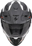 Casco Integrale Per Moto Scorpion Exo Adf-9000 Air Ultra Tct Bianco Opaco Nero Rosso Feat Taglia M