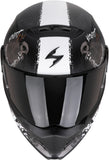 Casco Integrale Per Moto Scorpion Exo Covert Fx Ultra Tct Nero Opaco Grigio Oro Skullz Taglia Xxl