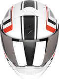 Flip-Up Motorcycle Helmet Scorpion Exo Exo-930 Evo Polycarbonate Matt White Black Red Ardens Size M