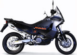 Doppio Terminale Di Scarico Con Omologazione Suono Albus Ceramic Alluminio Bianco - Gpr Compatibile Con Ktm 950 Adventure - S (2003-2007)