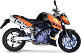 Doppio Terminale Di Scarico Catalizzato E Con Omologazione Suono Albus Ceramic Alluminio Bianco - Gpr Compatibile Con Ktm 990 Super Duke - R (2004-2012)