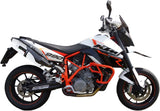 Doppio Terminale Di Scarico Con Omologazione Suono Albus Ceramic Alluminio Bianco - Gpr Compatibile Con Ktm 990 Smr Supermoto (2008-2012)