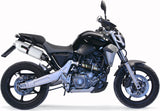 Doppio Terminale Di Scarico Con Omologazione Suono Albus Ceramic Alluminio Bianco - Gpr Compatibile Con Yamaha Mt-03 (2006-2013)
