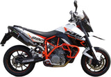 Doppio Terminale Di Scarico Con Omologazione Suono Furore Alluminio Nero - Gpr Compatibile Con Ktm 950 Supermoto (2005-2008)