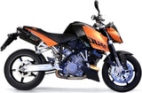 Doppio Terminale Di Scarico Catalizzato E Con Omologazione Suono Furore Alluminio Nero - Gpr Compatibile Con Ktm 990 Super Duke - R (2004-2012)