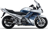 Dual Exhaust System With Sound Certification Furore Aluminium Black - Gpr Compatible With Yamaha Fjr 1300 (2001-2005)