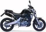 Doppio Terminale Di Scarico Con Omologazione Suono Furore Alluminio Nero - Gpr Compatibile Con Yamaha Mt-03 (2006-2013)