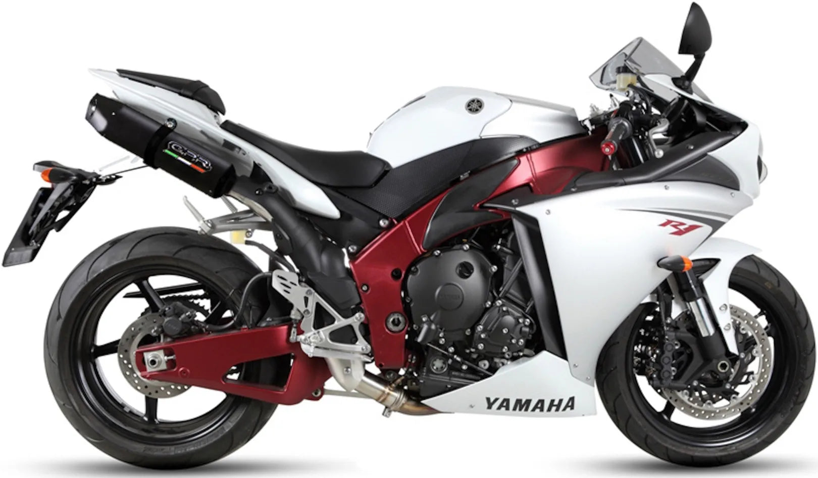 Doppio Terminale Di Scarico Con Omologazione Suono Furore Alluminio Nero - Gpr Compatibile Con Yamaha Yzf 1000 R1 (2009-2014)