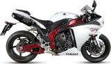 Doppio Terminale Di Scarico Con Omologazione Suono Furore Alluminio Nero - Gpr Compatibile Con Yamaha Yzf 1000 R1 (2009-2014)