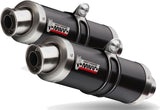 Dual Exhaust System With Sound Certification Gp Steel Black - Mivv Compatible With Ducati Monster S4Rs (2006-2008)