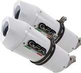 Doppio Terminale Di Scarico Con Omologazione Suono Albus Evo4 Alluminio Bianco - Gpr Compatibile Con Bmw K 1600 Gt (2017-2021)