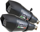 Doppio Terminale Di Scarico Con Omologazione Suono Gpe Anniversary Titanio Nero - Gpr Compatibile Con Kawasaki Z 1000 Sx (2011-2016)