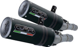 Doppio Terminale Di Scarico Catalizzato E Con Omologazione Suono M3 Titanio Nero - Gpr Compatibile Con Ducati Monster 696 (2008-2014)