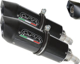 Doppio Terminale Di Scarico Con Omologazione Suono Furore Carbon Look - Gpr Compatibile Con Ducati Monster 400 (1993-2000)