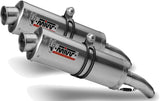 Dual Exhaust System With Sound Certification Oval Stainless Steel - Mivv Compatible With Ducati Monster S4 (2001-2003)