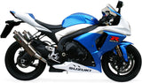 Doppio Terminale Di Scarico Con Omologazione Suono Trioval Acciaio - Gpr Compatibile Con Suzuki Gsx-R 1000 K9 (2009-2011)