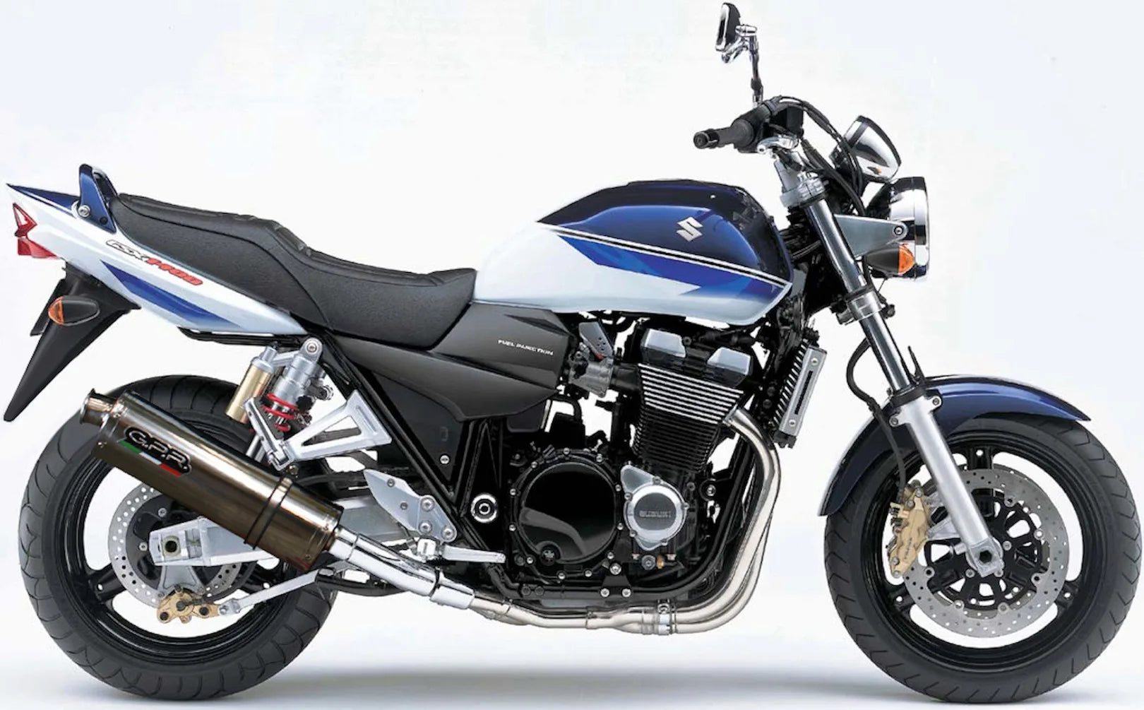 Doppio Terminale Di Scarico Catalizzato E Con Omologazione Suono Trioval Acciaio - Gpr Compatibile Con Suzuki Gsx 1400 (2001-2007)