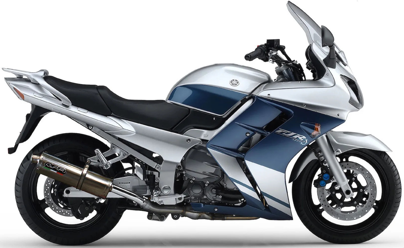 Doppio Terminale Di Scarico Con Omologazione Suono Trioval Acciaio - Gpr Compatibile Con Yamaha Fjr 1300 (2001-2005)