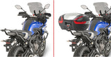 Monokey Black Tech Top Case - 40 Lt Technopolymer - Givi Compatible With Yamaha Mt-07 Tracer (2016-2019)