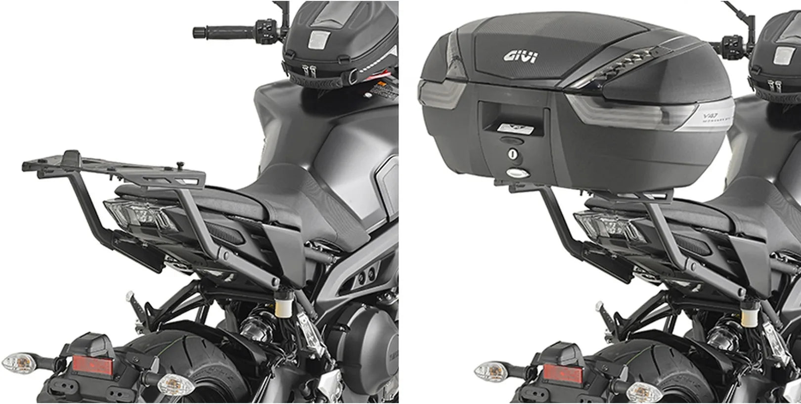 Bauletto Monokey Arena Nero 45 Lt Arena Plastica - Givi Compatibile Con Yamaha Mt-09 (2017-2020)