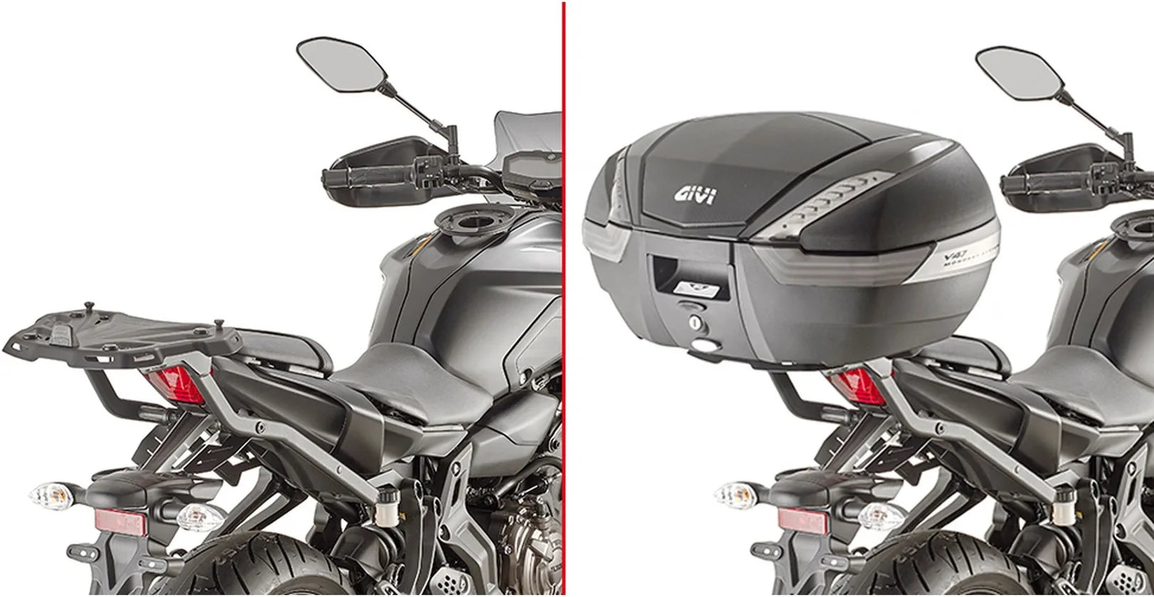 Top Bag Monokey Nero 40 Lt Nylon - Givi Compatibile Con Yamaha Mt-07 (2021-2024)