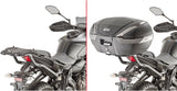 Monolock Vision Black Tech Top Case - 34 Lt Vision Technopolymer - Givi Compatible With Yamaha Mt-07 (2021-2024)