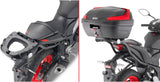 Monolock Alpina Black Aluminium Top Case - 44 Lt Alpina Aluminium - Givi Compatible With Yamaha Mt-03 321 (2020-2024)