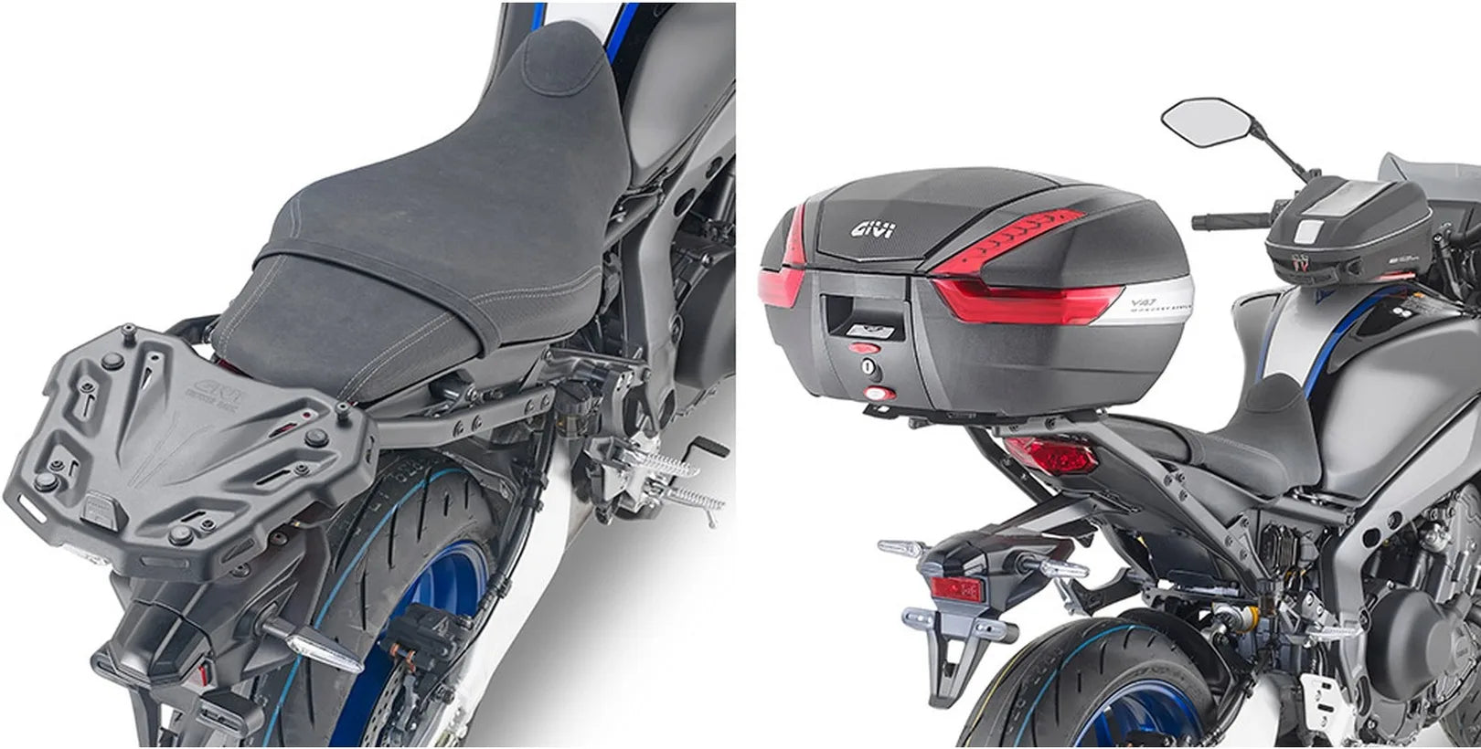 Bauletto Monokey Trekker Alaska Alluminio Nero 44 Lt Trekker Alaska Alluminio - Givi Compatibile Con Yamaha Mt-09 - Sp (2021-2023)