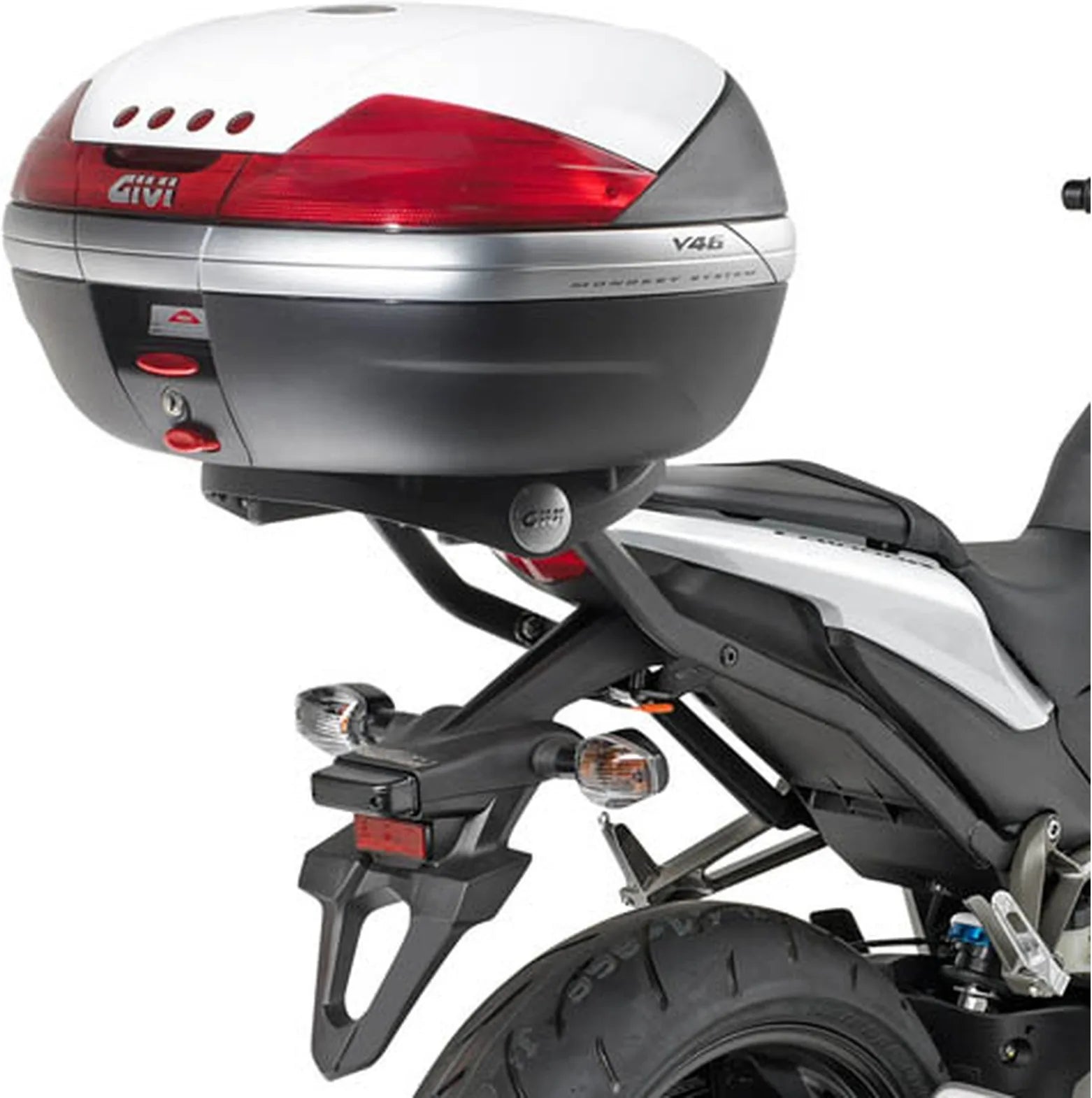 Bauletto Monokey Trekker Alluminio Nero 46 Lt Trekker Alluminio - Givi Compatibile Con Honda Cb 1000 R (2008-2017)
