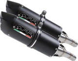 Doppio Terminale Di Scarico Con Omologazione Suono Furore Alluminio Nero - Gpr Compatibile Con Ducati Monster 750 (1996-2003)