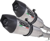 Doppio Terminale Di Scarico Senza Omologazione Suono Gpe Anniversary Titanio - Gpr Compatibile Con Kawasaki Z 1000 Sx (2011-2016)