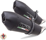 Doppio Terminale Di Scarico Con Omologazione Suono Gpe Anniversary Titanio Nero - Gpr Compatibile Con Ducati Monster 796 (2010-2014)