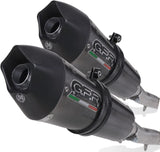 Doppio Terminale Di Scarico Con Omologazione Suono Gpe Anniversary Carbon Look - Gpr Compatibile Con Bmw K 1600 Gtl (2012-2016)