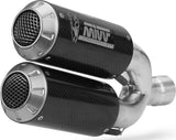 Dual Exhaust System Without Catalytic Converters And Without Sound Certification Mk3 Carbon - Mivv Compatible With Ducati Monster 821 (2018-2020)