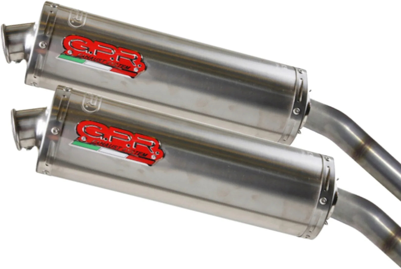 Doppio Terminale Di Scarico Con Omologazione Suono Oval Titanio - Gpr Compatibile Con Moto Morini Corsaro 1200 (2005-2011)