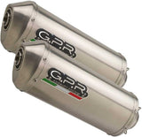 Dual Exhaust System With Sound Certification Satinox Stainless Steel - Gpr Compatible With Ducati Monster 800 (2003-2005)