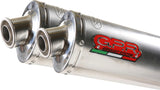 Doppio Terminale Di Scarico Catalizzato E Con Omologazione Suono Tondo Acciaio - Gpr Compatibile Con Honda Fmx 650 (2005-2008)