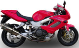 Doppio Terminale Di Scarico Con Omologazione Suono Trioval Acciaio - Gpr Compatibile Con Honda Vtr 1000 F Firestorm (1997-2007)