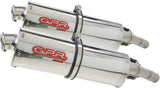 Dual Exhaust System With Sound Certification Trioval Stainless Steel - Gpr Compatible With Cagiva Navigator 1000 (2000-2005)