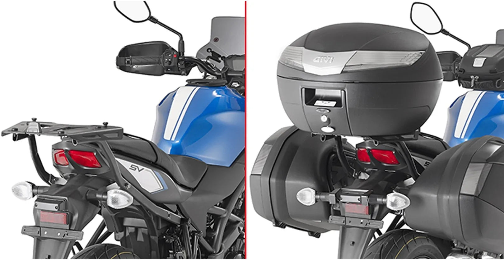 Bauletto Monokey Alluminio 47 Lt Plastica - Givi Compatibile Con Suzuki Sv 650 (2016-2024)