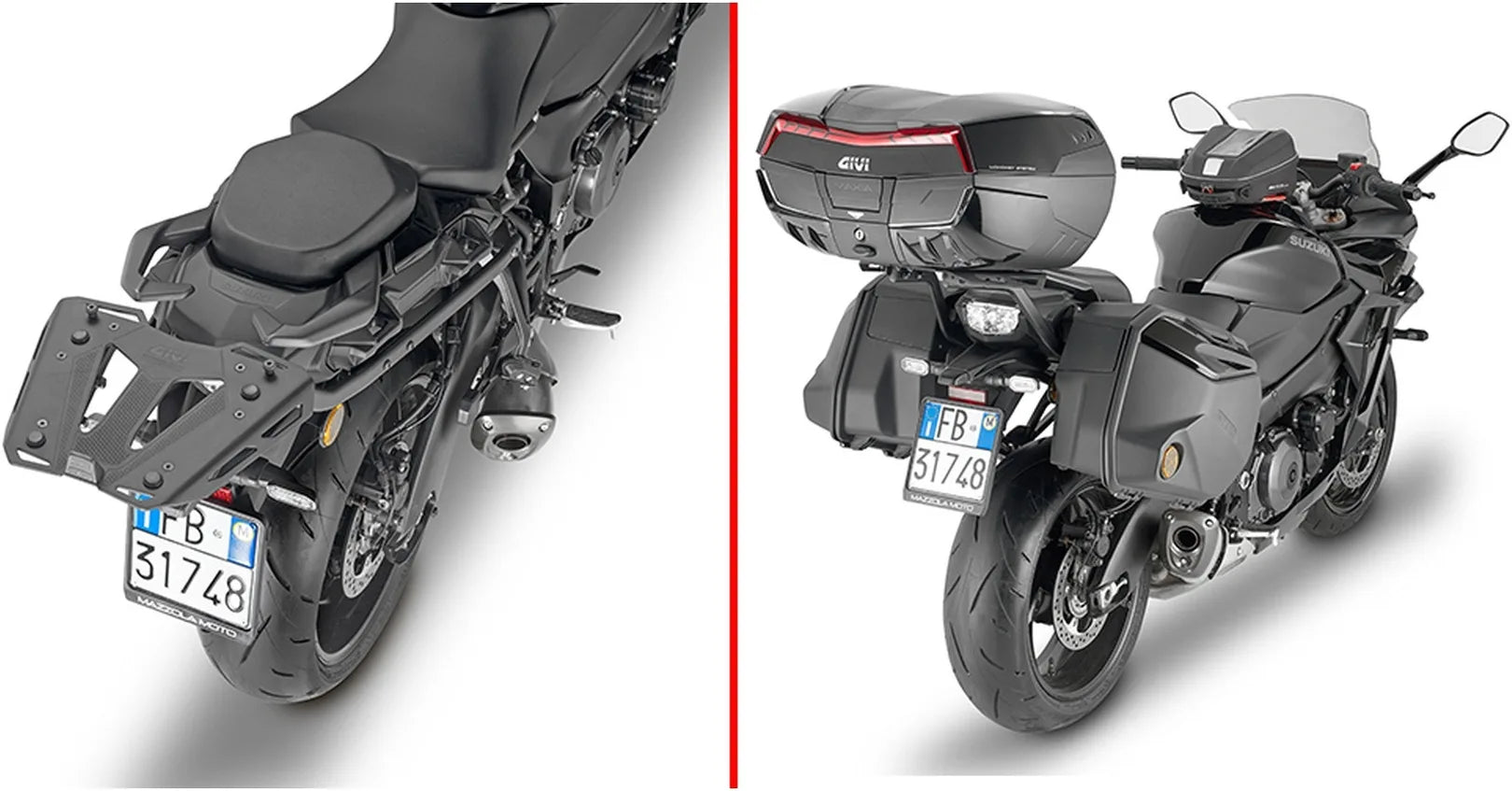Bauletto Monokey Trekker Alaska Alluminio 44 Lt Trekker Alaska Alluminio - Givi Compatibile Con Suzuki Gsx-S 1000 Gt (2022-2024)