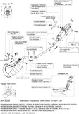 Impianto Di Scarico Completo Catalizzato E Con Omologazione Suono X-Fight Acciaio Nero - Leovince Compatibile Con Gilera Gilera Smt 50 (2003-2004)