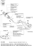 Complete Catalytic Exhaust System With Sound Certification X-Fight Stainless Steel - Leovince Compatible With Hm Cre 50 Baja - Rr (2007-2013)