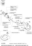 Impianto Di Scarico Completo Catalizzato E Con Omologazione Suono X-Fight Acciaio - Leovince Compatibile Con Beta Rr 50 Enduro (2012)