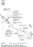 Impianto Di Scarico Completo Catalizzato E Con Omologazione Suono X-Fight Acciaio Nero - Leovince Compatibile Con Rieju Mrt 50 - Pro - Sm (2009-2012)